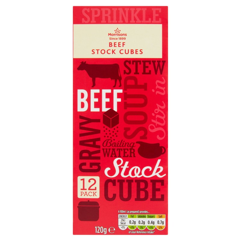 Morrisons Beef Stock Cubes 12's - Morrisons Online Groceries & Offers