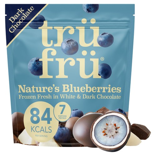 Trufru Blueberries White & Dark Chocolate 