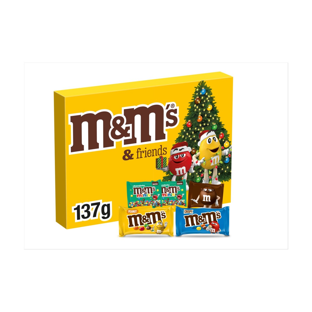 M&M's and Friends Medium Christmas Chocolate Selection Pack 137g