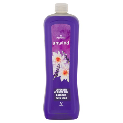 Morrisons Unwind Lavender & Water Lily Bath Foam 