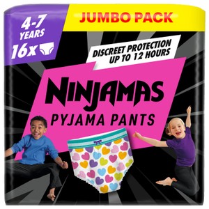 Pampers Ninjamas Spaceship Pyjama Pants Nappies Pull-on Size 7 Giant Plus