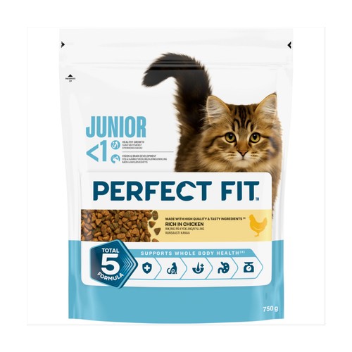 Perfect Fit Cat Complete Dry Junior 1 Chicken 750G