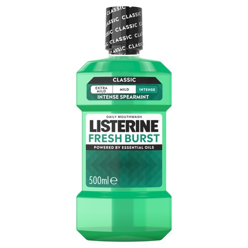 Listerine Fresh Burst Mouthwash 500ml