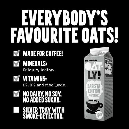 Oatly Oat Drink Barista Edition Chilled 1L