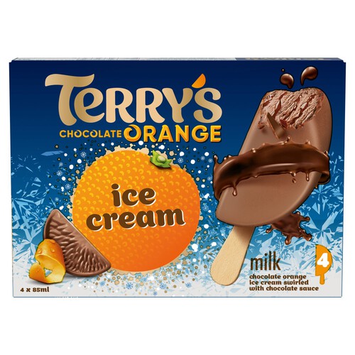 Terry's Chocolate Orange Ice Cream Sticks