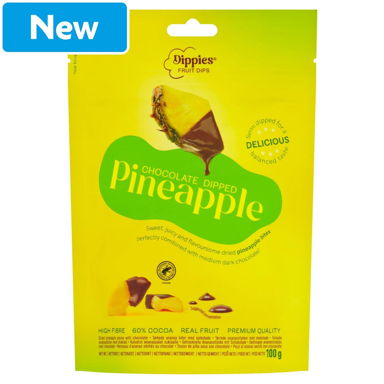 Dippies Chocolate Dipped Pineapple 100g