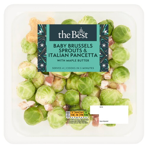 Morrisons The Best Baby Brussels Sprouts&Italian Pancetta With Maple Butter