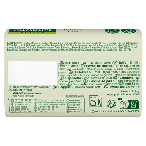Palmolive Naturals Moisture Care With Olive Soap Bar 4 Pack