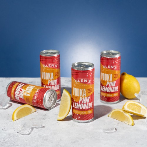 Glen's Vodka with Pink Lemonade 250ml