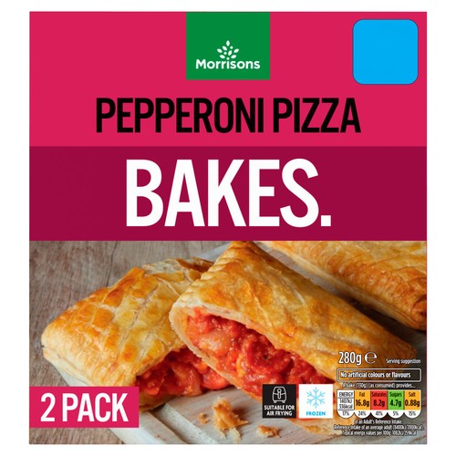 Morrisons 2 Pepperoni Pizza Bakes 280G