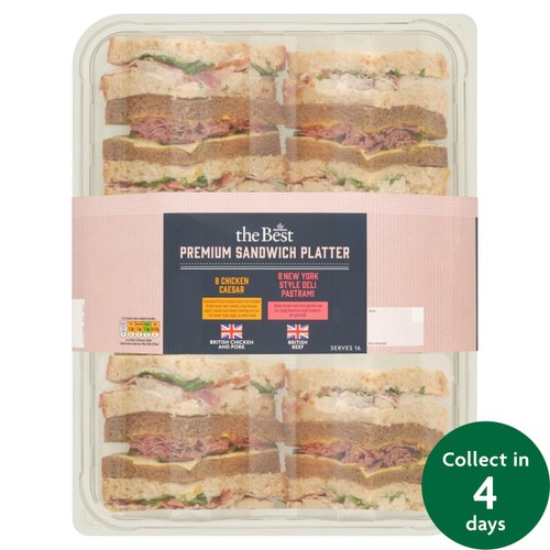 The Best Premium Sandwich Platter (16 Pieces) - Eat On Same Day   FTO