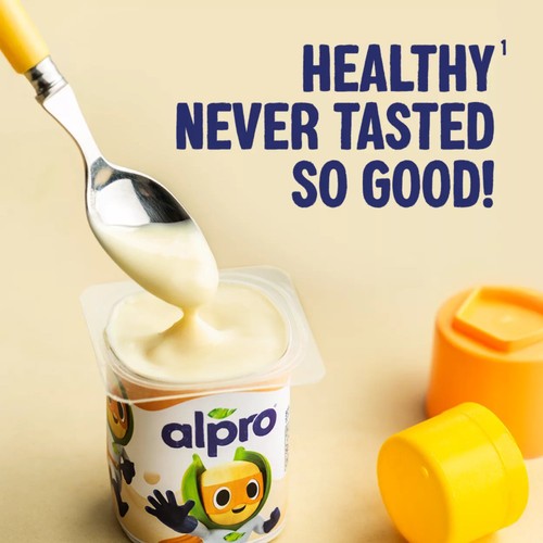 Alpro Kids Vanilla Soya Dairy Free Yoghurt Alternatives 4x115g