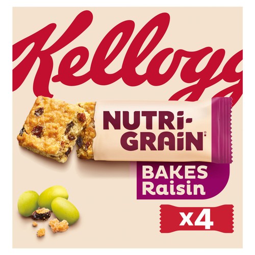 Kellogg's Nutri-Grain Bakes Raisin Snack Bars 4x180g