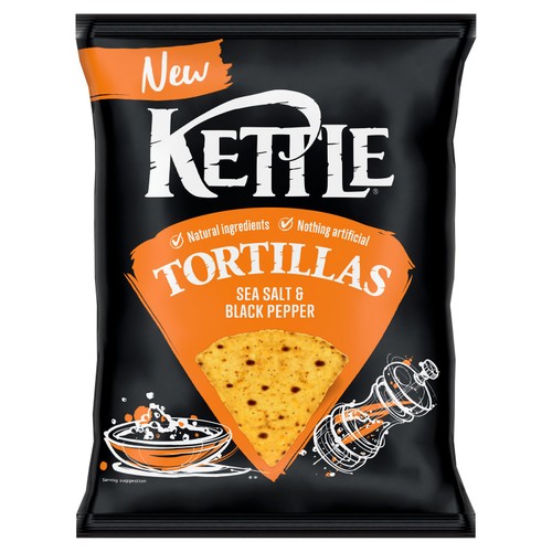 Kettle Tortilla Sea Salt & Cracked Black Pepper 