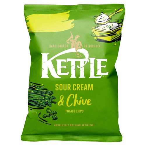 Kettle sour cream chive sharing crisps