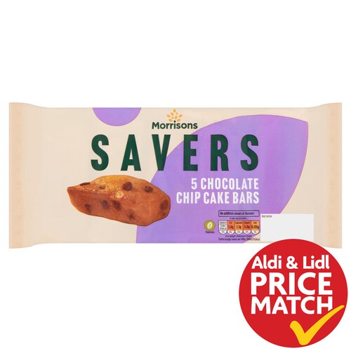 Morrisons Savers Choc Chip Cake Bars