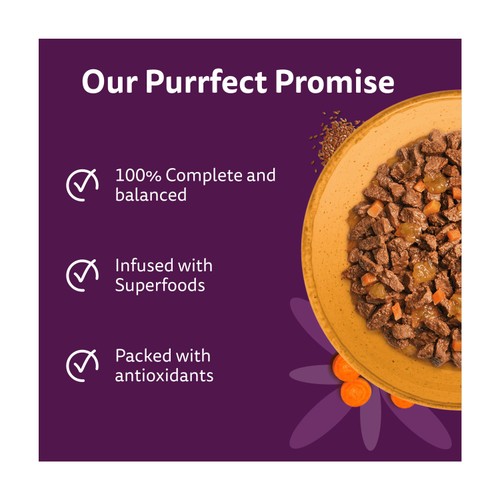 Whiskas 1+ Cat Pouches Superfoods With Poultry In Jelly