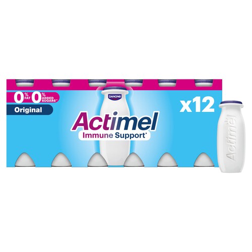 Actimel 0% Fat Original Yogurt Drinks