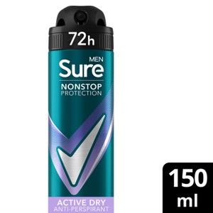 Sure For Men Quantum Dry Anti Perspirant Nonstop Deodorant 150ml