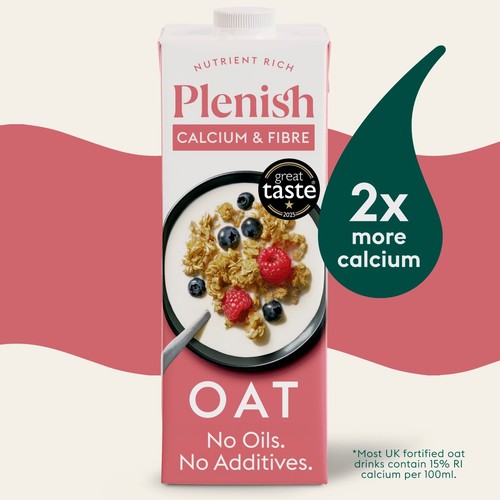 Plenish Oat Calcium & Fibre Drink Chilled Dairy Free 1L