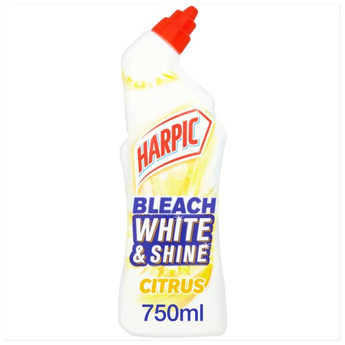 Harpic Bleach White & Shine Toilet Cleaner Citrus