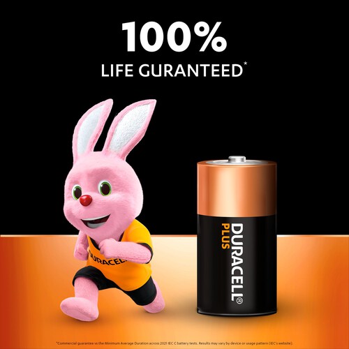 Duracell Plus C Alkaline Batteries 