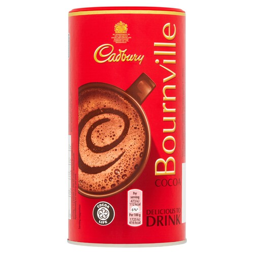 Cadbury Bournville Dark Chocolate Cocoa Powder Tin