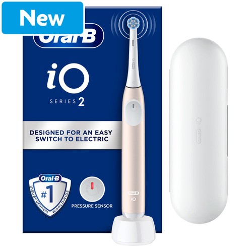 Oral-B Io2 Pink Electric Toothbrush + Travel Case