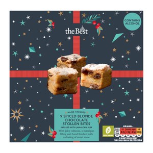 Morrisons The Best Spiced Blonde Chocolate Stollen Bites 9 Pack