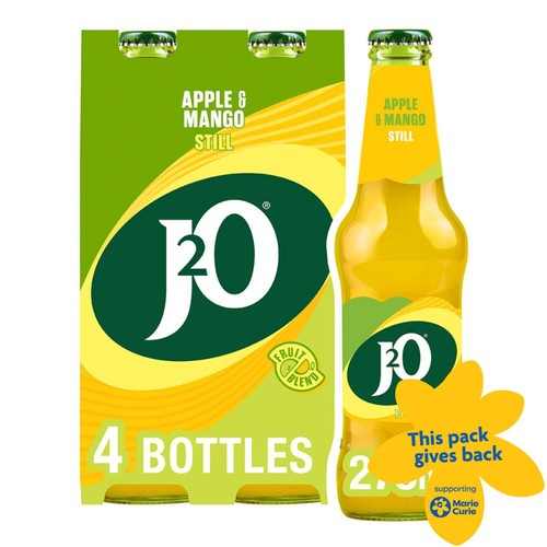 J2O Apple & Mango 4 Bottles 
