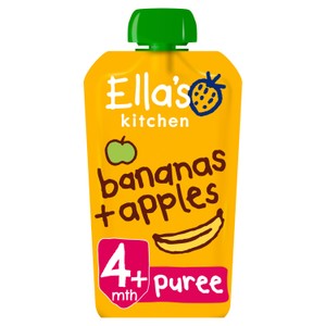 Ellas Kitchen Organic Blueberries Apples Bananas And Vanilla Baby Food Pouch 6 Plus Months 120G