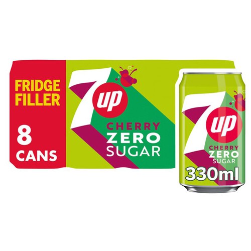 7UP Zero Sugar Cherry Cans 