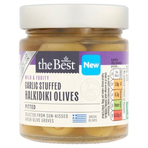 Morrisons The Best Pitted Halkidiki Olives With Garlic