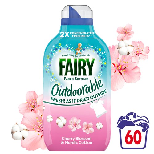 Fairy Outdoorable Cherry Blossom & Nordic Cotton 60 Washes 840ml
