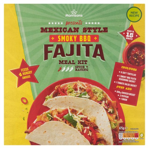 Morrisons smoky bbq fajita kit