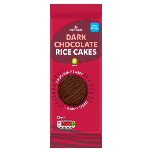 Morrisons Dark Chocolate Rice Cakes 100G