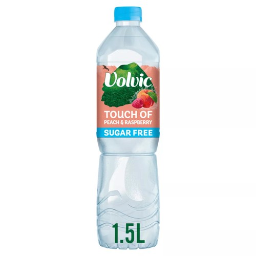 Volvic Touch Of Fruit Sugar Free Peach & Raspberry Vitality Flavoured Water