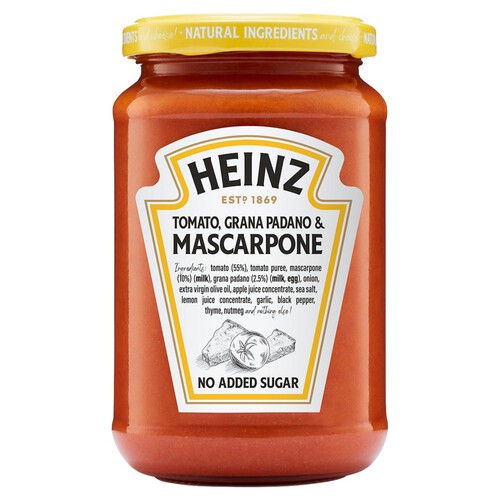 Heinz Tomato Mascarpone & Grana Padano Pasta Sauce