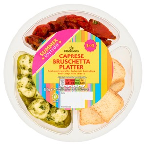 Morrisons Caprese Bruschetta Platter 250g