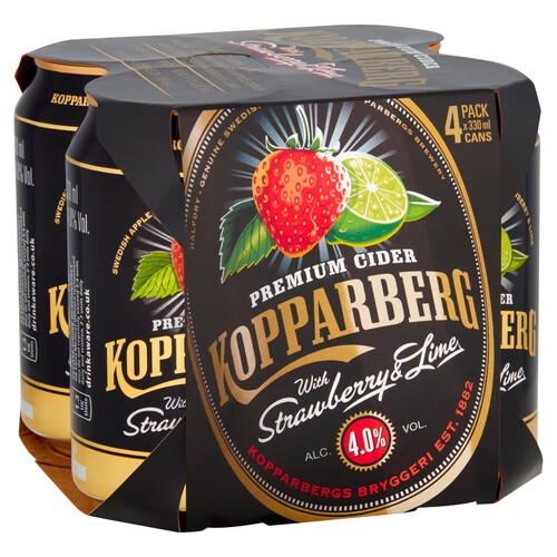 Kopparberg With Strawberry & Lime Cider Cans 