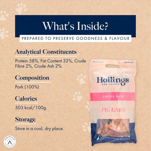Hollings Dog Treat Pig Ears