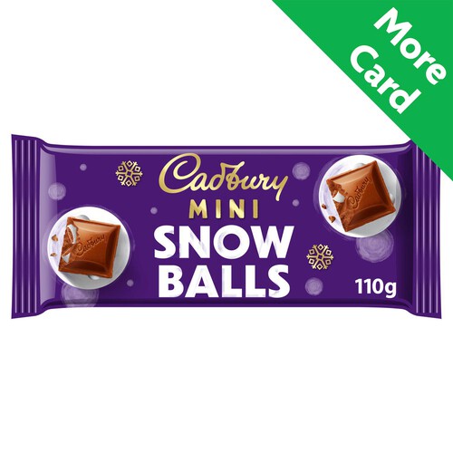 Cadbury Dairy Milk Mini Snowballs Chocolate Bar 