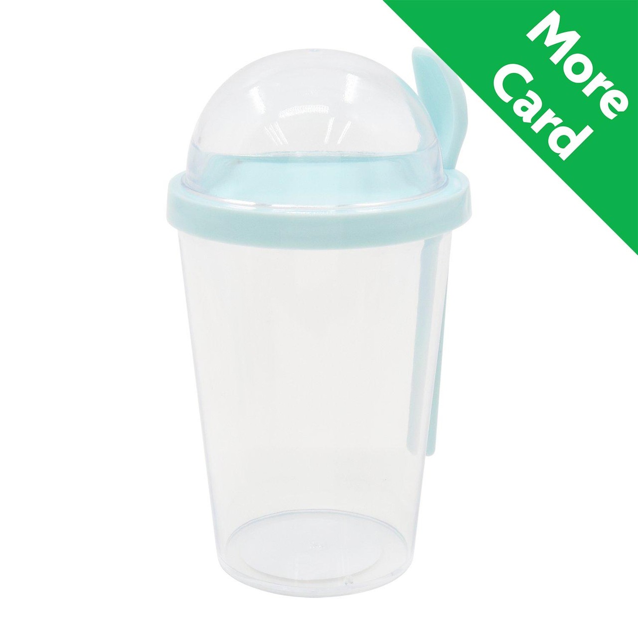 Nutmeg Home Yogurt Pot With Spoon Blue