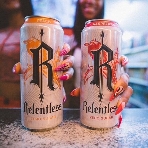 Relentless Peach Zero Energy Drink