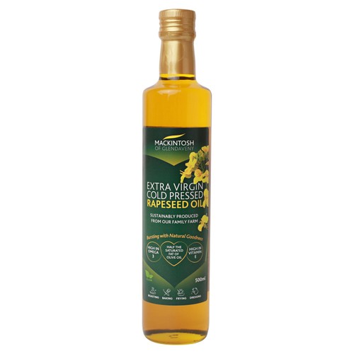 Mackintosh of Glendaveny extra virgin cold pressed rapeseed oil