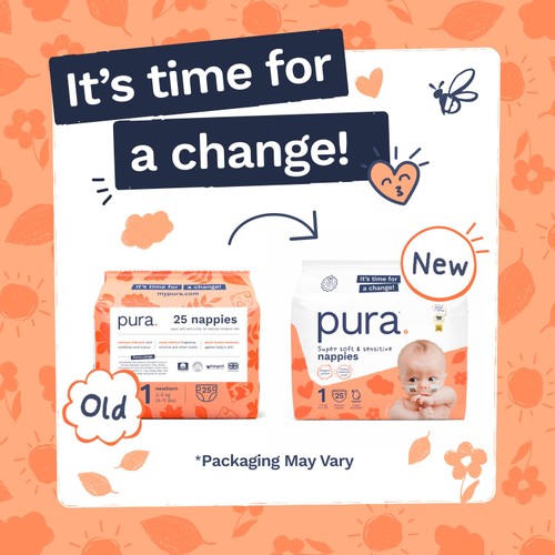 Pura Soft Baby Nappies Size 1 (25 pack)