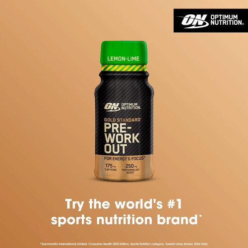 Optimum Nutrition Pre Workout Shot Lemon Lime 