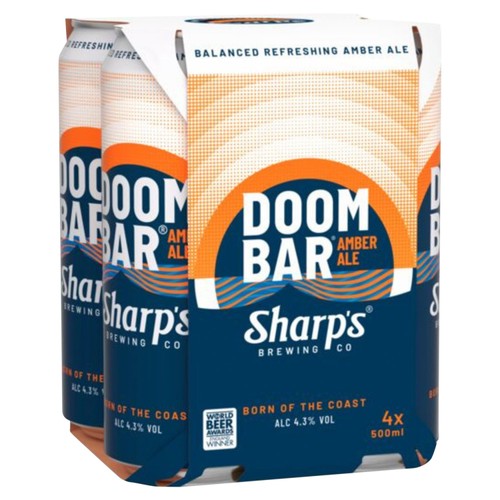 Sharp's Doom Bar Exceptional Amber Ale 4x500ml
