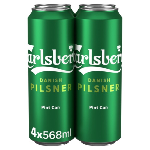 Carlsberg Danish Pilsner Lager Beer Cans