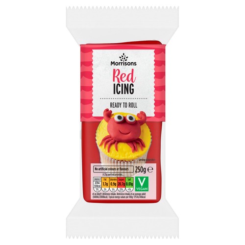 Morrisons Ready To Roll Red Icing